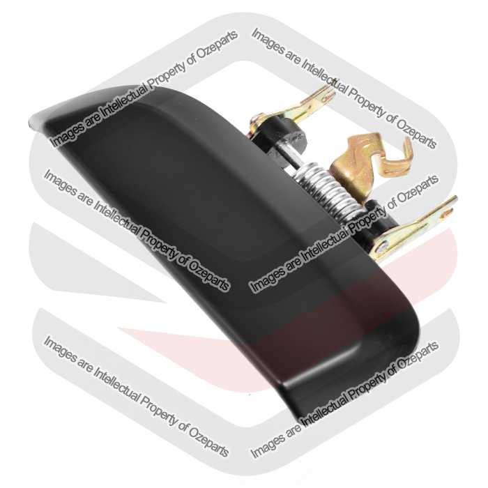 Door Handle Rear Outer (Smooth Black)