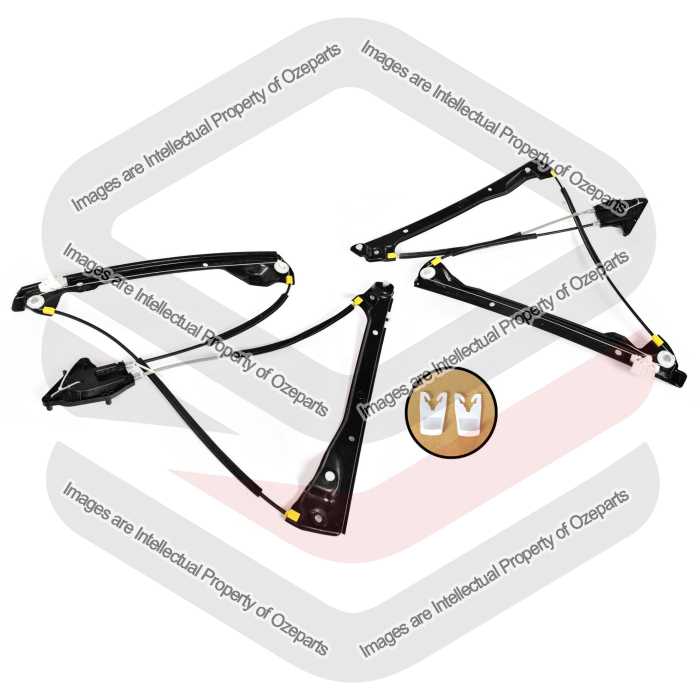 FRONT Pair LH+RH Electric Window Regulator For Renault Laguna MK III 2008~2011