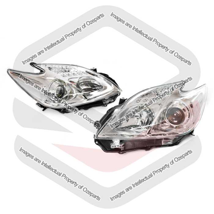 Head Light AM (Full Chrome) - Single Projector Halogen Type (SET LH+RH)