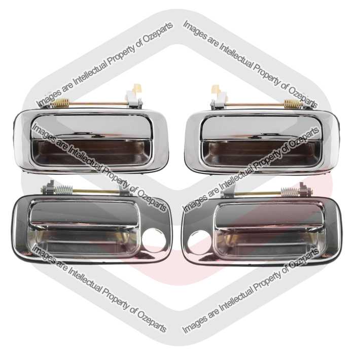 Door Handle Outer (Chrome) Front & Rear (Set 4 pcs)