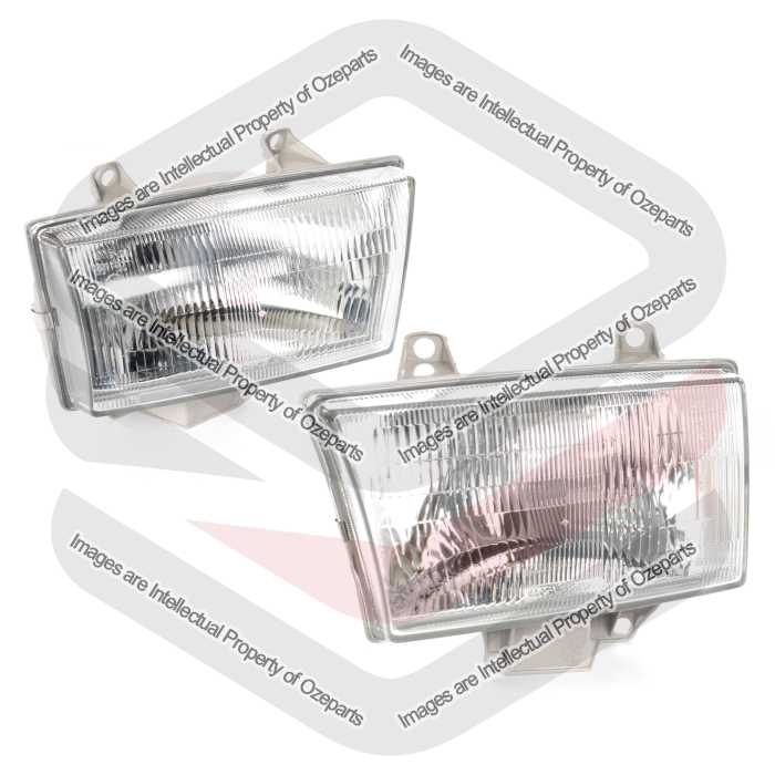 Pair LH+RH Head Light Lamp For Mazda Bravo Ute UN Series 1 1999~2002