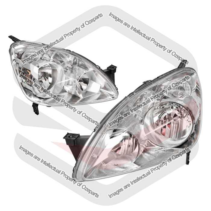DEPO Fits Honda CRV CR-V RD Series 4 SUV 2004~2006 | Headlights Head Lights Front Lamps | Pair of LH Left (Passenger) + RH Right ( Driver)