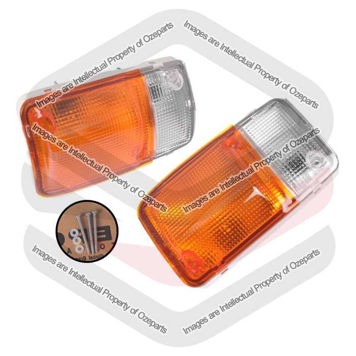 DEPO Fits Nissan Patrol Wagon GQ Series 2 1994~1999 | Corner Lights Turn Indicator Park Lamps | Pair of LH Left (Passenger) + RH Right (Driver)