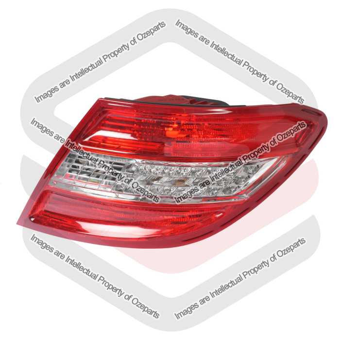 RH Right Tail Light Lamp Clear LED For Mercedes Benz C Class W204 Sedan 07~11