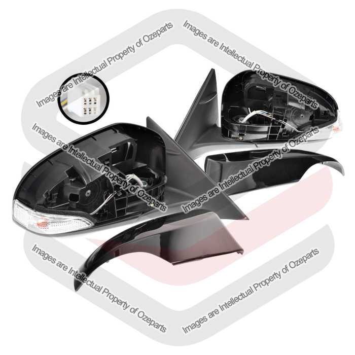 Pair LH+RH Electric Door Mirror No Blindspot For Toyota Camry ASV50 2011~2013