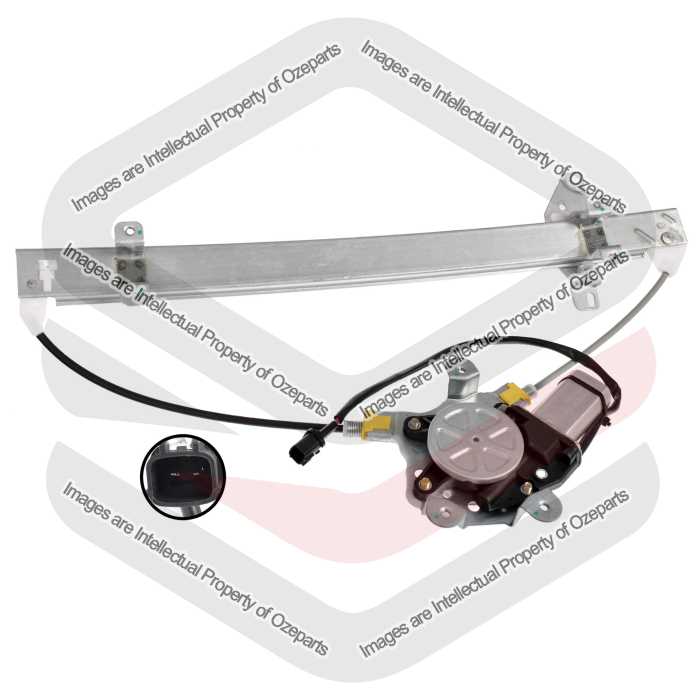 Ozeparts Fits Nissan Navara D40 2008~2014 Vin MNT Only | FRONT Electric Power Door Window Regulator (With 2 Pin Motor) | LH LHS Left Hand (Passenger)