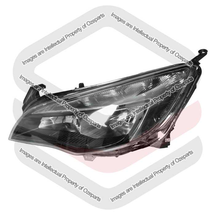 Head Light AM (Non Projector) - Black Rim