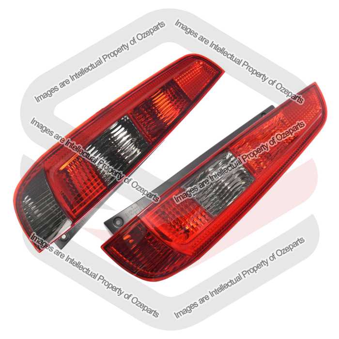 DEPO Fits Ford Fiesta WP 2003~2005 3 Door Hatch Only | Taillights Tail Lights Rear Lamps | Pair of LH Left Hand (Passenger) + RH Right Hand (Driver)