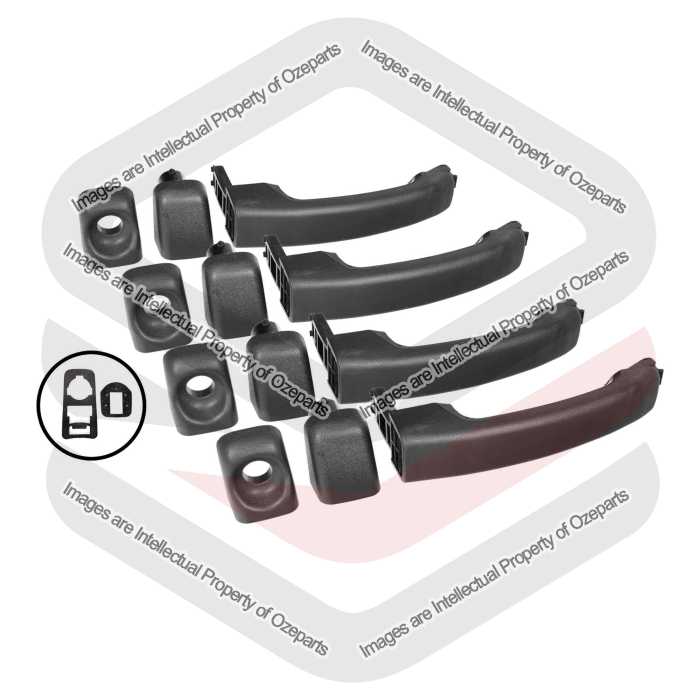 4 x Outer Door Handle Front Sliding Rear Handle For Renault Trafic X82 2014~On