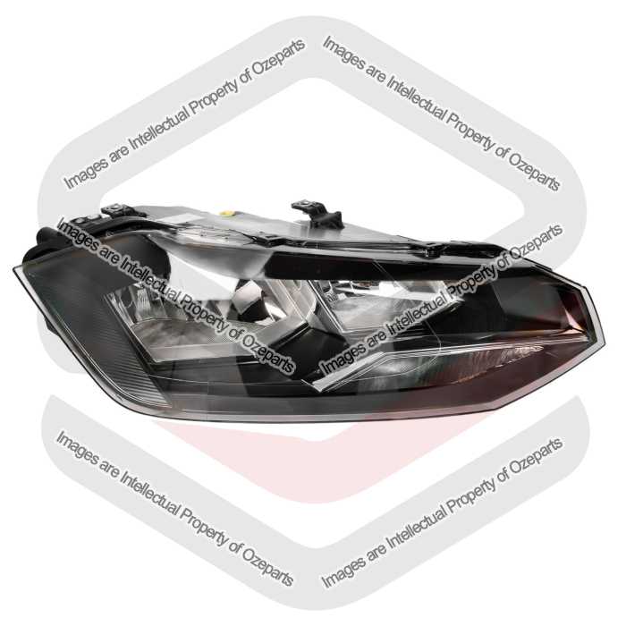 Head Light AM (Black - No Red Strip) - TYC