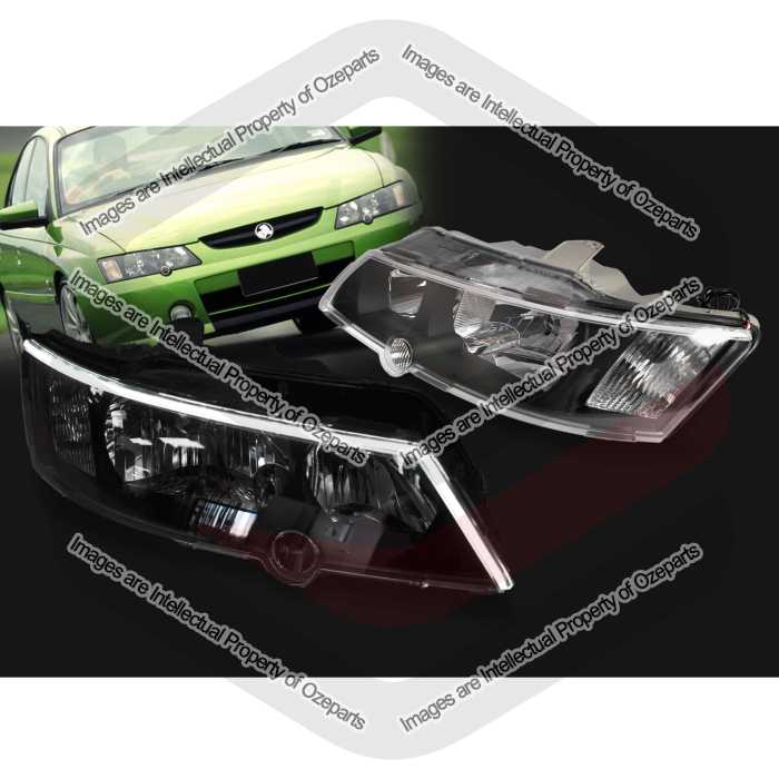 Head Light AM (Black) SS SV8 + LED DRL Protector (SET 4)