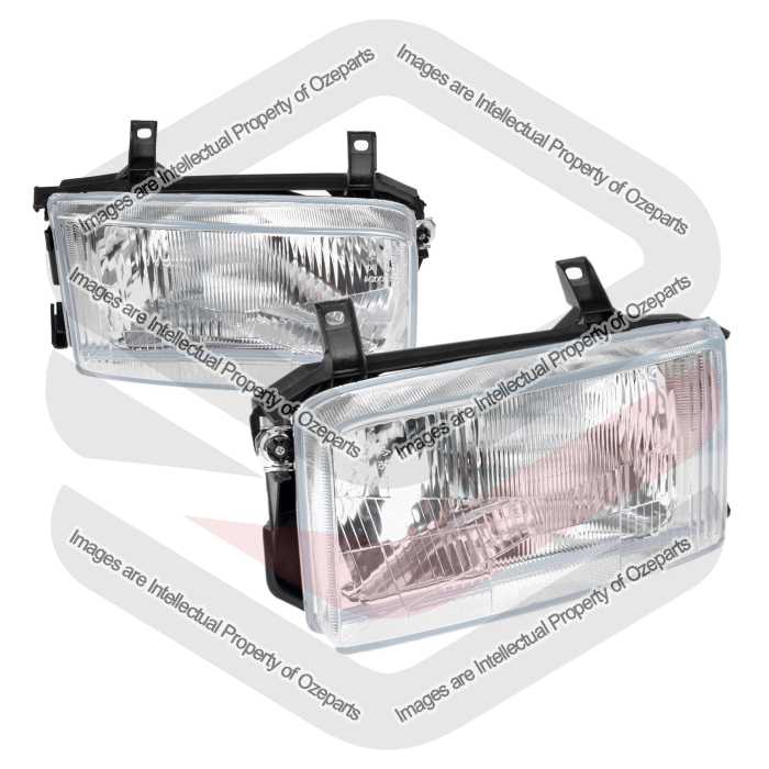 DEPO Fits VW Volkswagen Transporter T4 Van 1992~2003 | Headlights Head Lights Front Lamps | Pair of LH Left (Passenger) + RH Right (Driver)