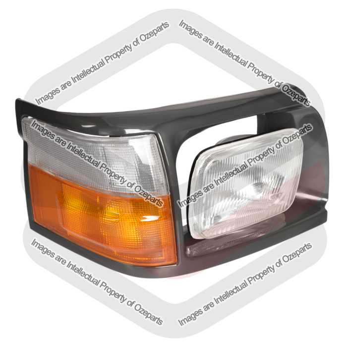 RH Right Head Light Case Rim + Lamp + Indicator For Toyota Hiace RZH 1993~1998