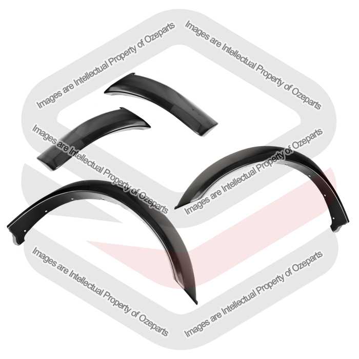 Guard Flare + Bar Flare Front AM (Black) (SET 4)