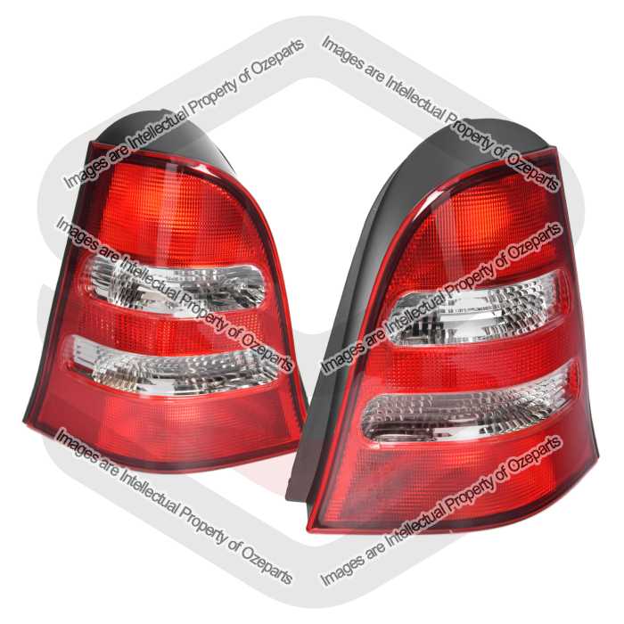 Tail Light AM (06/01-) (Clear Reverse Lens) (SET LH+RH)