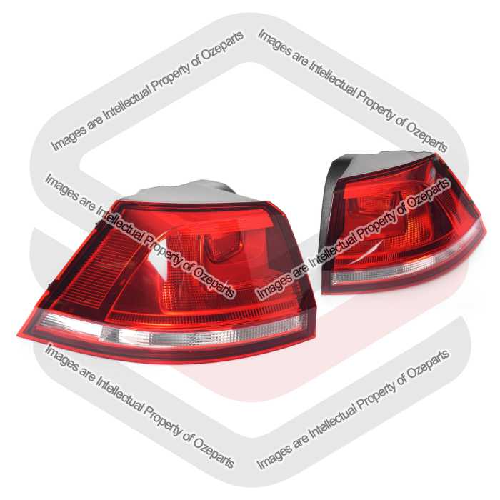 Tail Light AM - Non LED (Non Tinted Red Lens) (SET LH+RH)