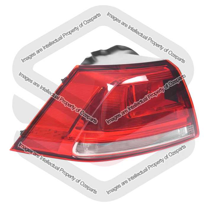 LH LHS Left Tail Light Lamp (Red) NO LED For VW Volkswagen Golf MK7 Hatch 13~17