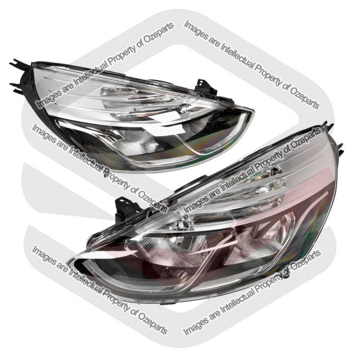 Pair LH+RH Head Light Front Lamp Halogen For Renault Clio IV B98 Ser 1 13~17