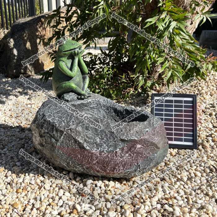 Solar Frog Water Fountain