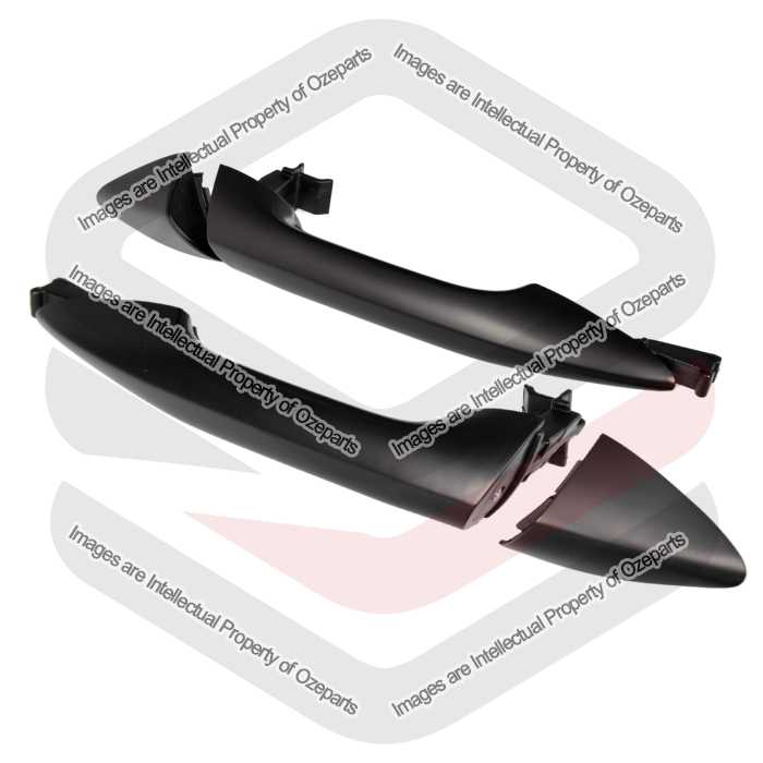 Door Handle Outer  (Black) Rear (SET LH+RH)