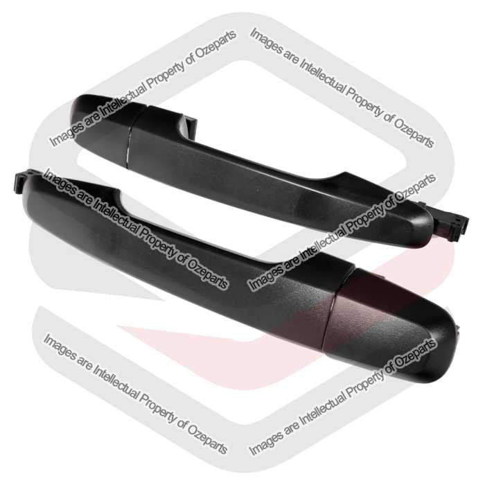 REAR Outer Pair LH+RH Door Handle (Black) For Mitsubishi Pajero Sport 2015~2019