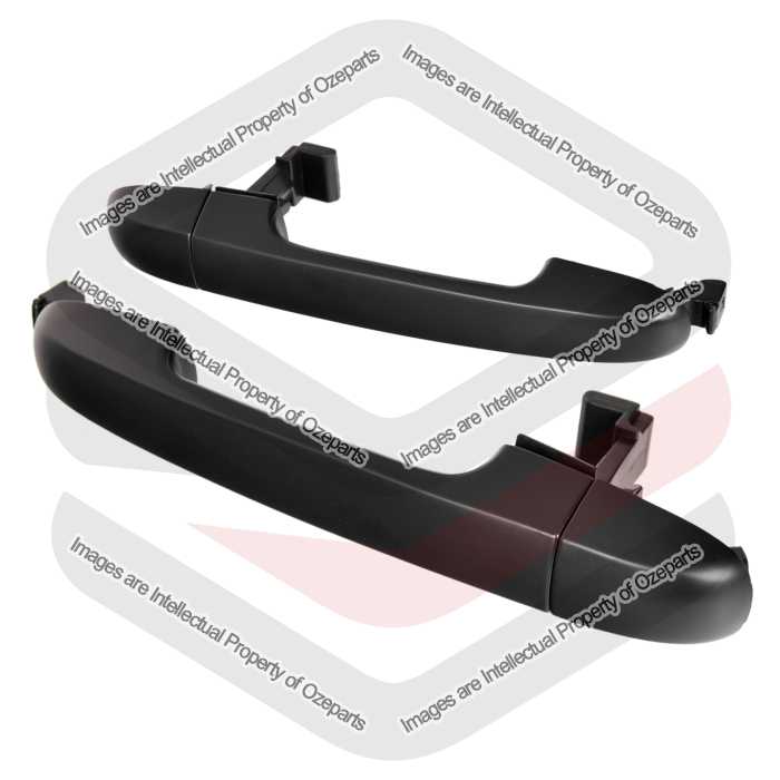 Door Handle Outer  Rear (Black) (SET LH+RH)