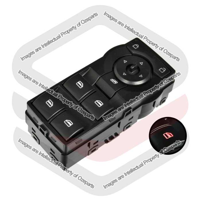 Switch Window 4 Buttons (Black with Red ILLUMINATION)