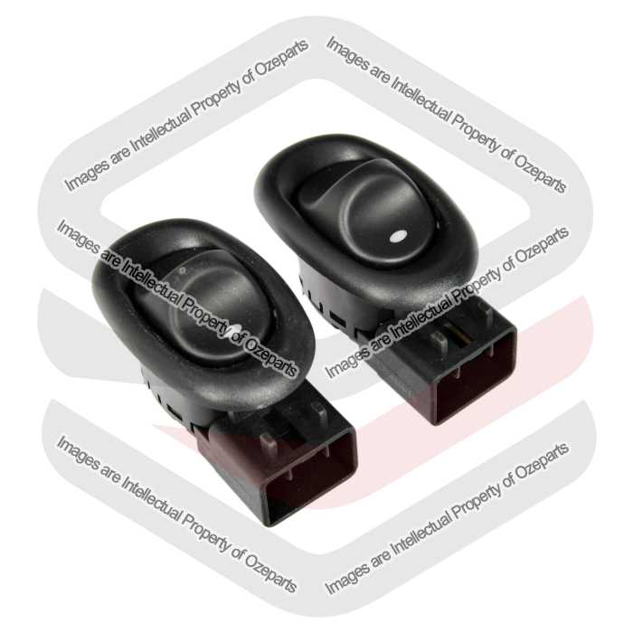 Switch Window  Rear 1 Button (Black No Illumination) (SET LH+RH)