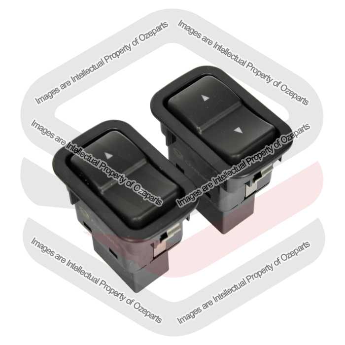 Ozeparts Fits Ford Falcon Fairmont Fairlane BA BF 2002~2010 | Electric Power Single Window Switch No Illumination (5 Pins) | Set of 2 Pcs