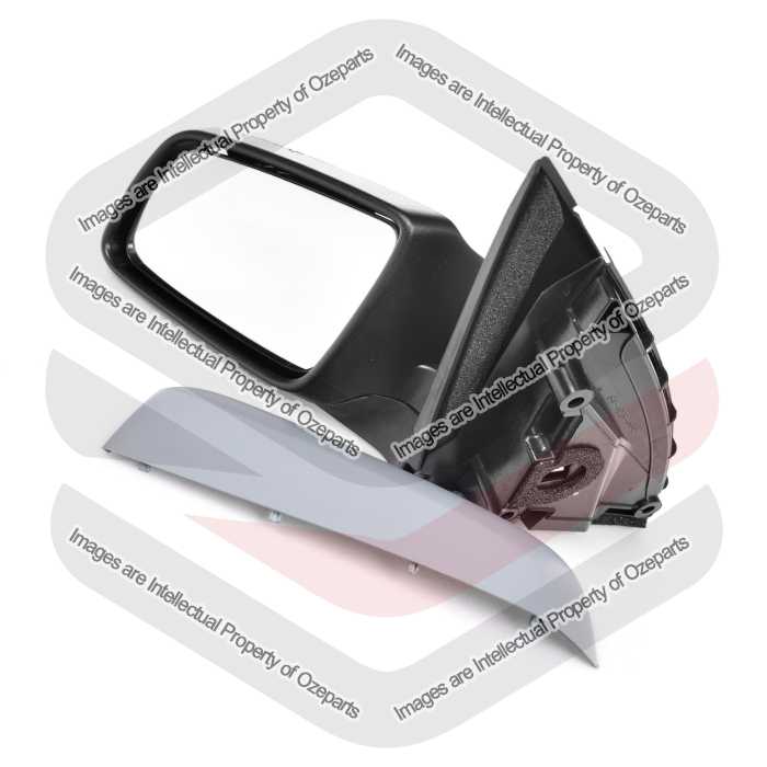 Door Mirror Assembly Electric (Prime Grey) - 3 Pin No Puddle Light