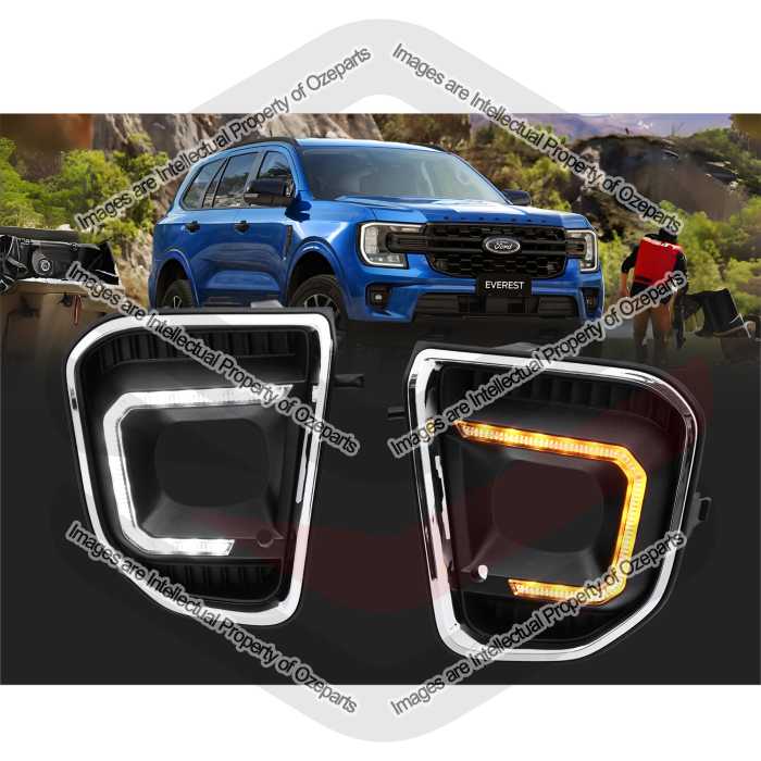 Fog Lamp Cover KIT (With LED Running Light & Indicator)