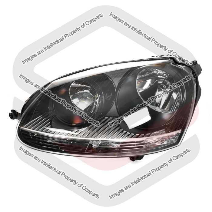 Head Light AM Halogen (Black) GTI Only