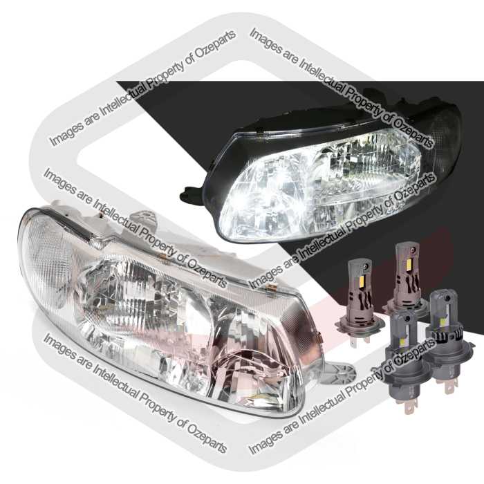 Head Light AM + LED Globes (SET LH+RH)