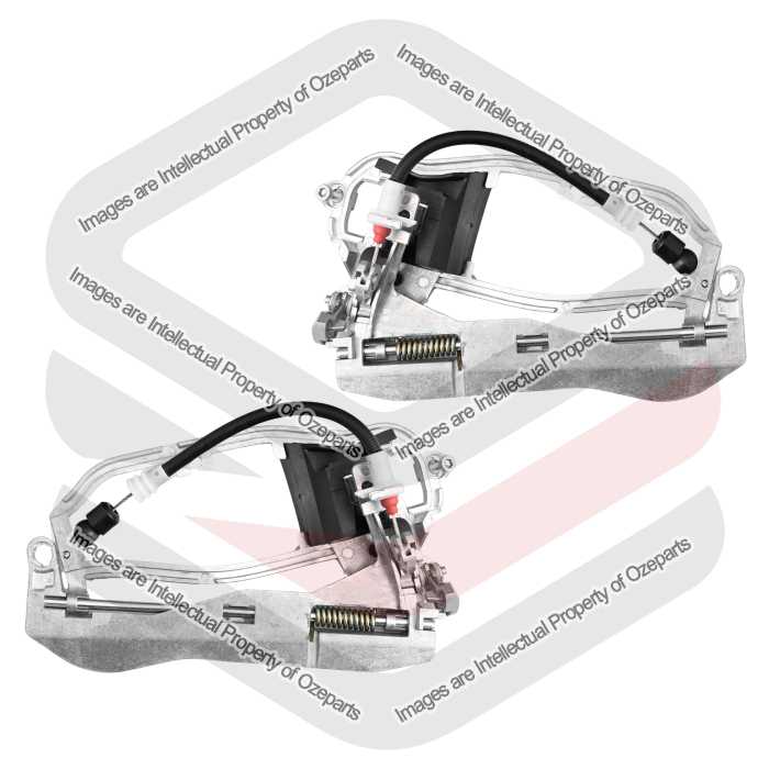 Door Handle Outer  Carrier  Rear (With 17.50 cm Cable) (Set LH+RH)