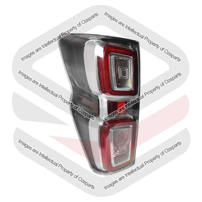 Tail Light AM (With LED) Satin Silver Rim