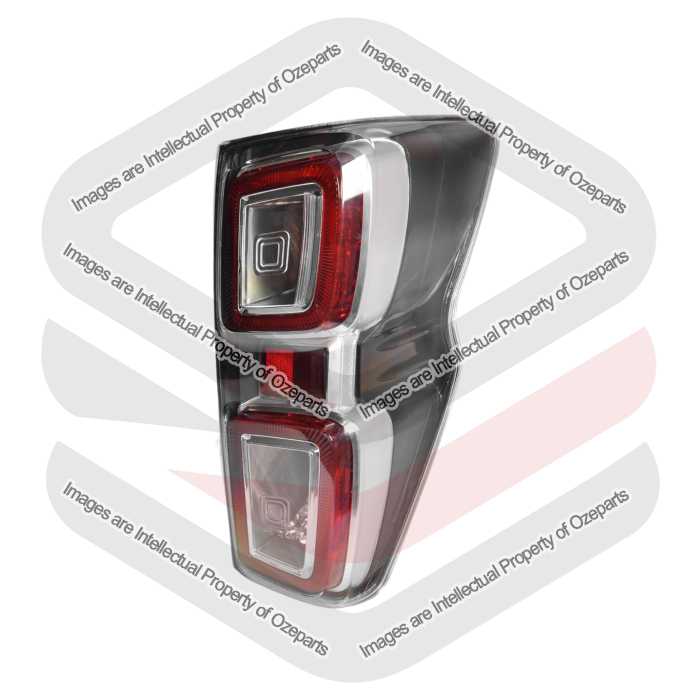 Tail Light AM (With LED) Satin Silver Rim
