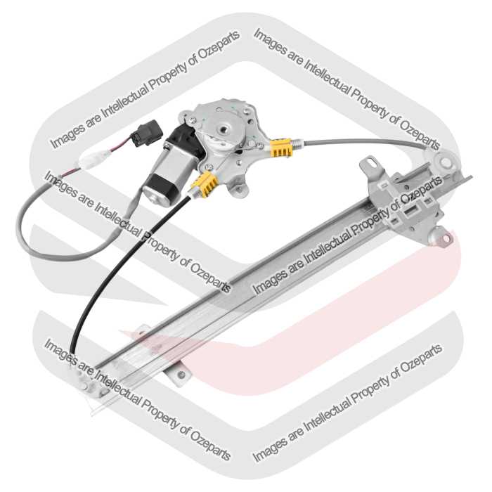Door Window Regulator Front (Electric With Motor) - Square Socket