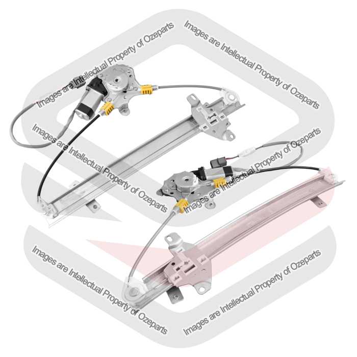 Door Window Regulator Front (Electric With Motor) - Square Socket (SET LH+RH)