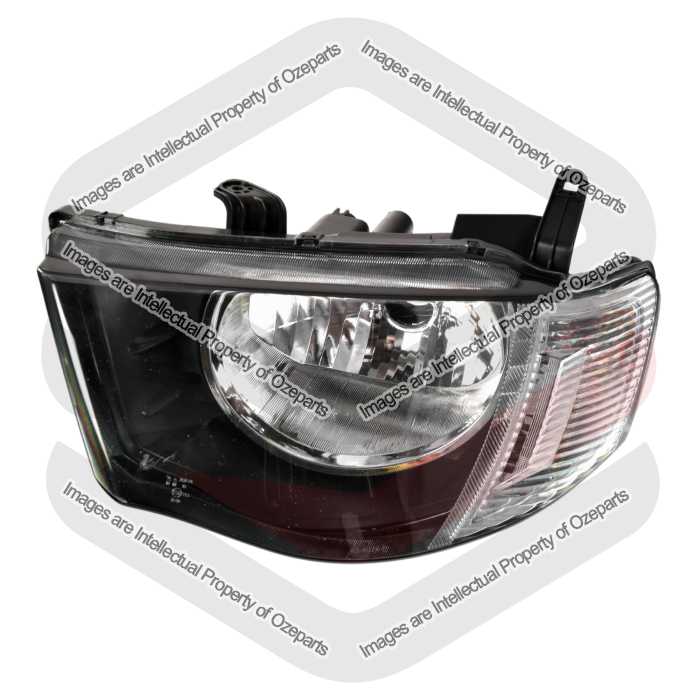 Head Light AM (Round Reflector) Clear Indicator - Ozeparts