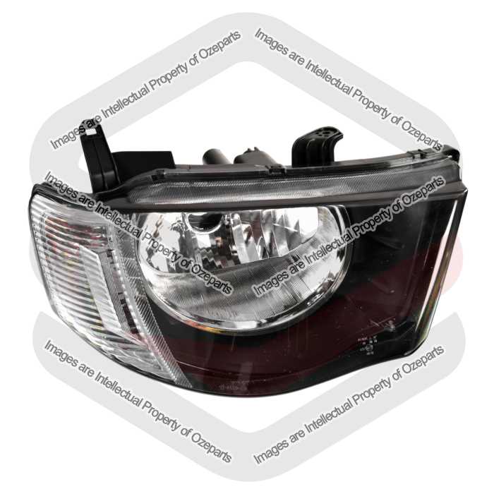 Head Light AM (Round Reflector) Clear Indicator - Ozeparts