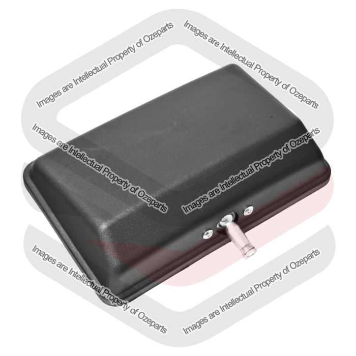 Door Mirror Rectangular Head Only (Texture Black)