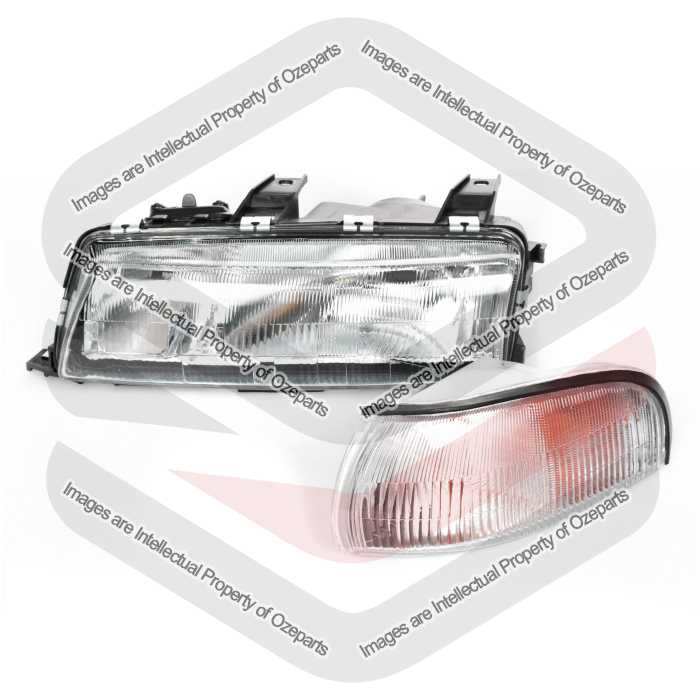 LH Left Hand Head Light + Corner indicator Lamp for Holden Commodore VP 91~93