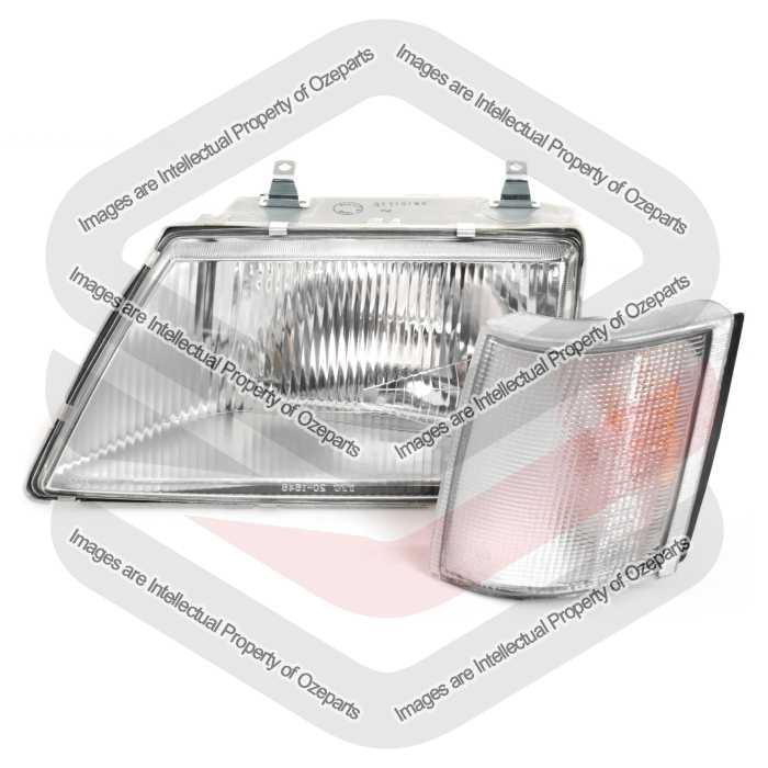 Head Light With Corner Light (White)