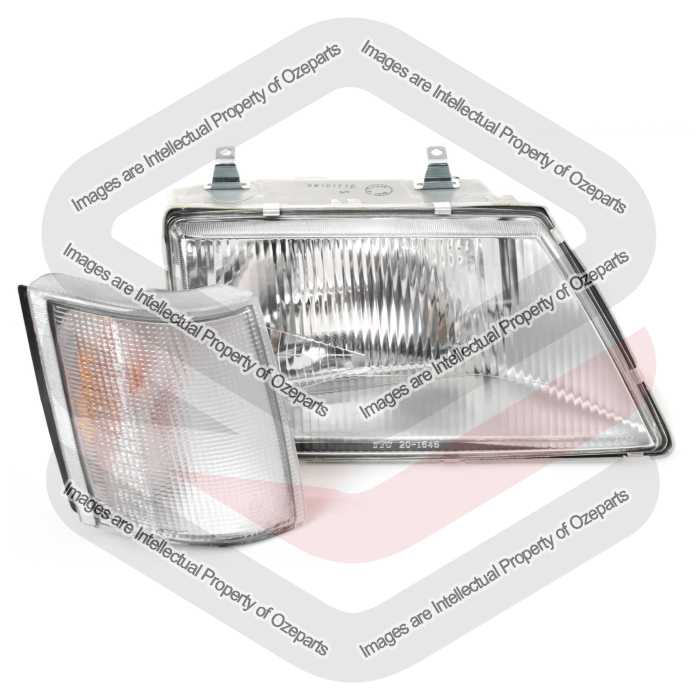 Head Light With Corner Light (White)