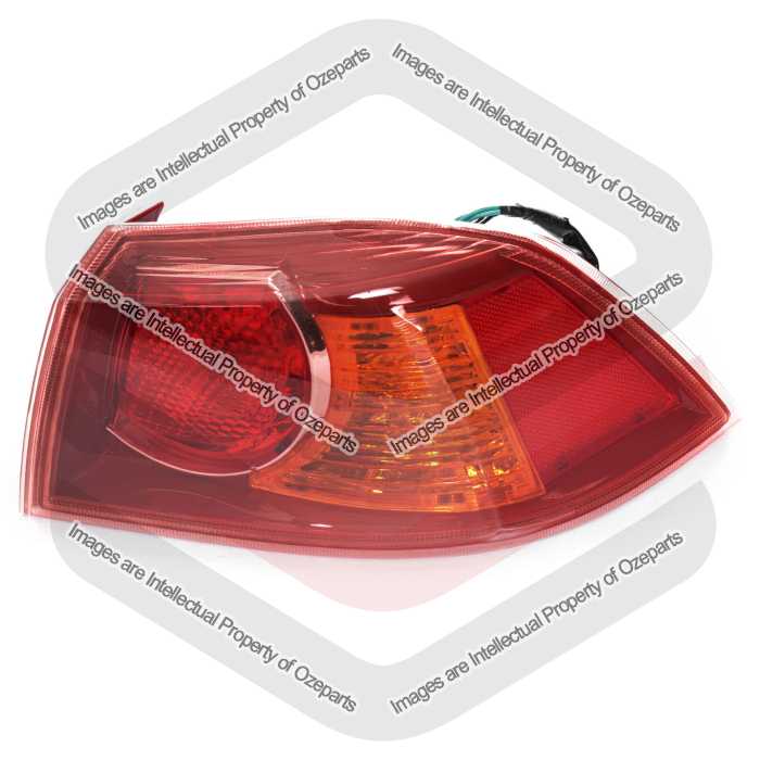 TYC Fits Mitsubishi Lancer CJ CF Sedan 2007~2018 | Outer Taillight Tail Light Rear Lamp (Red) | RH RHS Right Hand (Driver Side)