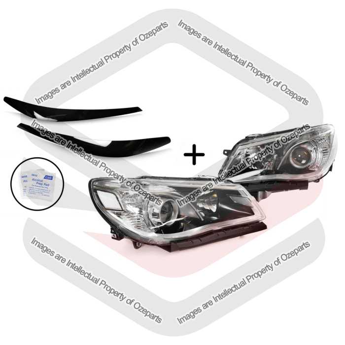 Head Light AM (Black) + Eye Lids (SET 4)