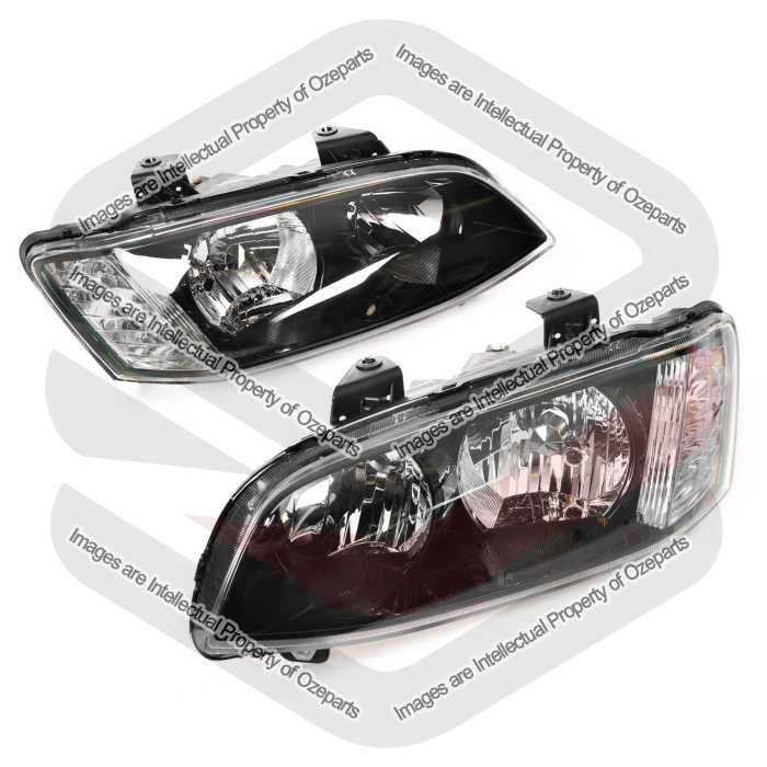 Head Light AM (Black) - Non Projector (SET LH+RH)