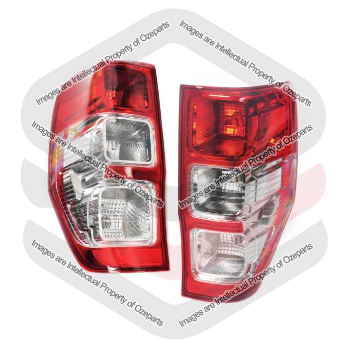 Tail Light AM (Ute) With E Mark (Chrome) (SET LH+RH)