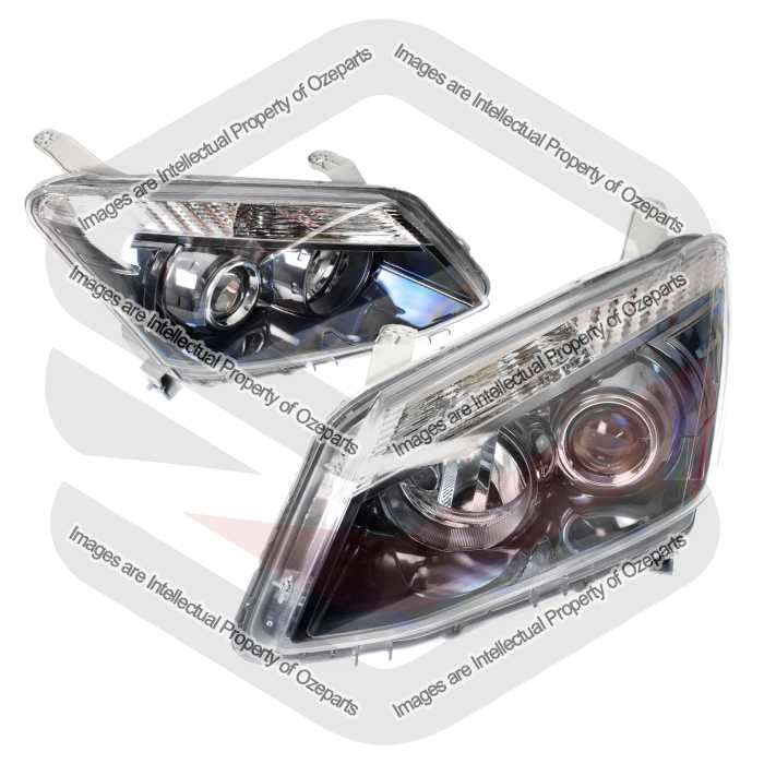 Head Light AM With Bluish Chrome Projector (SET LH+RH)