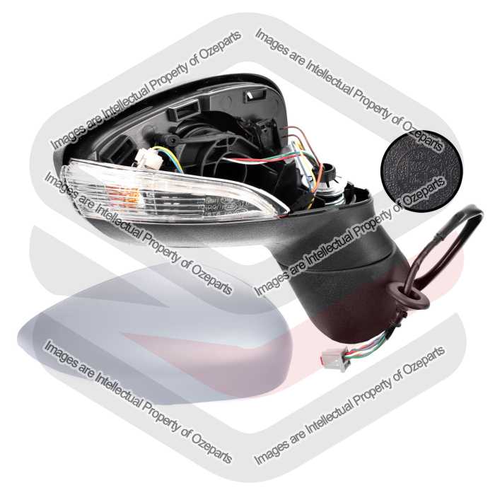 TYC Fits Ford Fiesta WS WT 2008~2013 | Electric Power Door Mirror & Light (8 pins With Heat & Auto Fold) | RH RHS Right Hand (Driver Side)